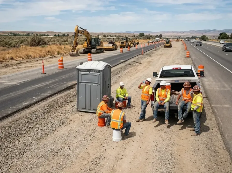 highway-road-construction-crew-007 — frequently asked questions, Porta Potty and Restroom Rentals in Mulino, OR